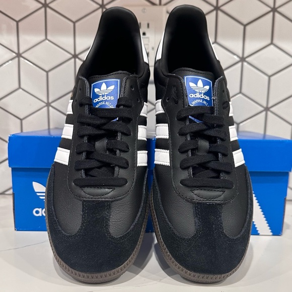 Adidas Sambas Brand New Black Mens 8.5 W/10 - Picture 2 of 5